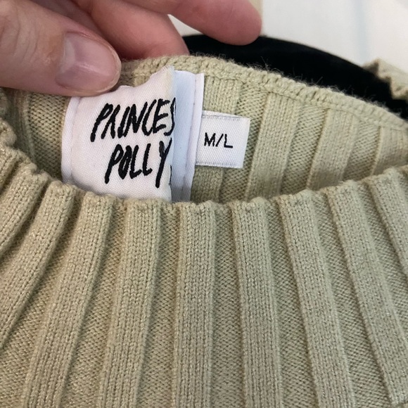 Princess Polly IRIS LONG SLEEVE TOP GREEN - Picture 4 of 6